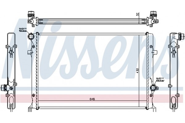 Nissens Ψυγείο, Ψύξη Κινητήρα - 60352