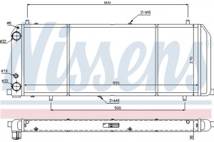 Nissens Ψυγείο, Ψύξη Κινητήρα - 604201
