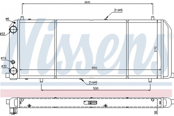 Nissens Ψυγείο, Ψύξη Κινητήρα - 604201