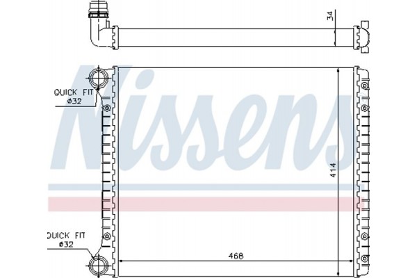 Nissens Ψυγείο, Ψύξη Κινητήρα - 60426