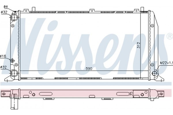 Nissens Ψυγείο, Ψύξη Κινητήρα - 604361