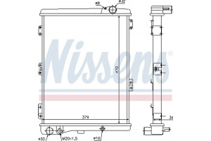Nissens Ψυγείο, Ψύξη Κινητήρα - 604411