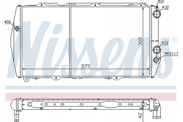 Nissens Ψυγείο, Ψύξη Κινητήρα - 604551