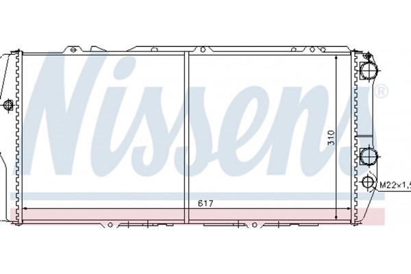 Nissens Ψυγείο, Ψύξη Κινητήρα - 604781