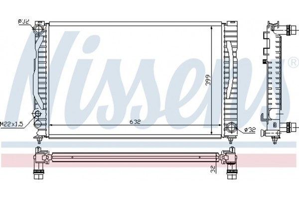 Nissens Ψυγείο, Ψύξη Κινητήρα - 60497