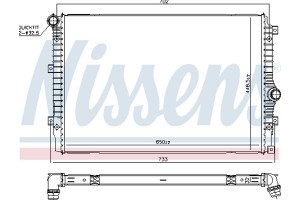 Nissens Ψυγείο, Ψύξη Κινητήρα - 606084