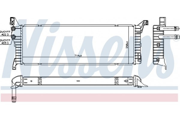 Nissens Ψυγείο, Ψύξη Κινητήρα - 606087