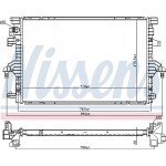 Nissens Ψυγείο, Ψύξη Κινητήρα - 606088
