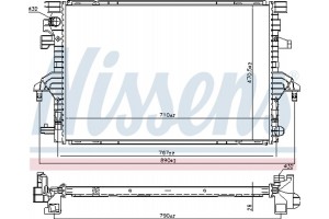 Nissens Ψυγείο, Ψύξη Κινητήρα - 606088