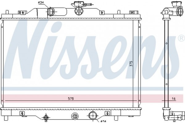 Nissens Ψυγείο, Ψύξη Κινητήρα - 606117