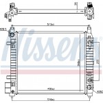 Nissens Ψυγείο, Ψύξη Κινητήρα - 606129