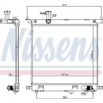 Nissens Ψυγείο, Ψύξη Κινητήρα - 606138