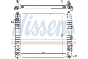 Nissens Ψυγείο, Ψύξη Κινητήρα - 606139