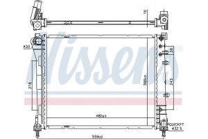 Nissens Ψυγείο, Ψύξη Κινητήρα - 606159