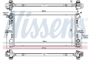 Nissens Ψυγείο, Ψύξη Κινητήρα - 606170