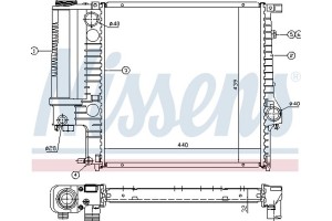 Nissens Ψυγείο, Ψύξη Κινητήρα - 60623A