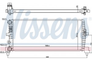 Nissens Ψυγείο, Ψύξη Κινητήρα - 606239
