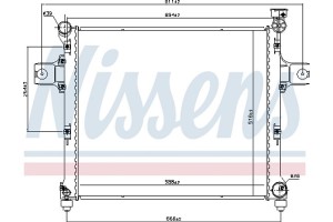Nissens Ψυγείο, Ψύξη Κινητήρα - 606254