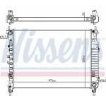 Nissens Ψυγείο, Ψύξη Κινητήρα - 606255