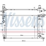 Nissens Ψυγείο, Ψύξη Κινητήρα - 606277