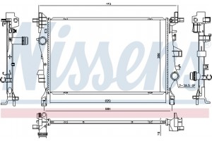 Nissens Ψυγείο, Ψύξη Κινητήρα - 606447