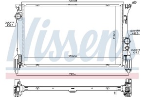 Nissens Ψυγείο, Ψύξη Κινητήρα - 606453