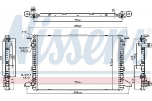 Nissens Ψυγείο, Ψύξη Κινητήρα - 606463