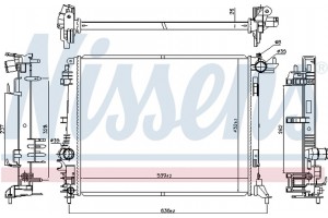 Nissens Ψυγείο, Ψύξη Κινητήρα - 606473