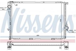 Nissens Ψυγείο, Ψύξη Κινητήρα - 60648A