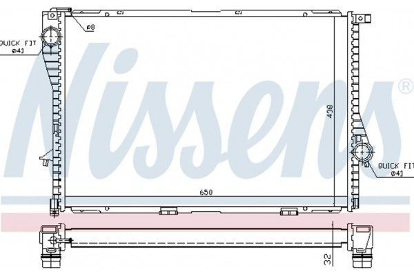 Nissens Ψυγείο, Ψύξη Κινητήρα - 60648A