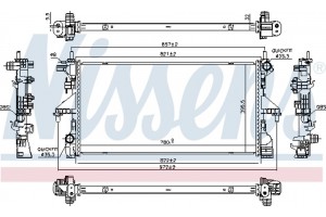 Nissens Ψυγείο, Ψύξη Κινητήρα - 606538
