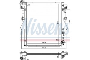 Nissens Ψυγείο, Ψύξη Κινητήρα - 606548