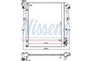 Nissens Ψυγείο, Ψύξη Κινητήρα - 606549