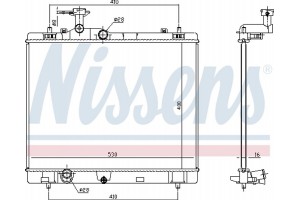 Nissens Ψυγείο, Ψύξη Κινητήρα - 606551