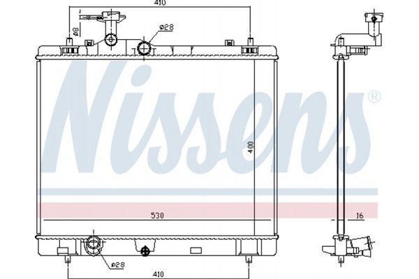 Nissens Ψυγείο, Ψύξη Κινητήρα - 606551