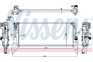 Nissens Ψυγείο, Ψύξη Κινητήρα - 606562