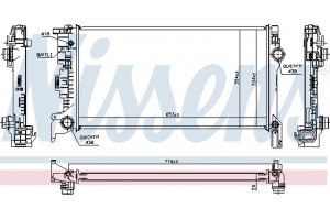 Nissens Ψυγείο, Ψύξη Κινητήρα - 606564