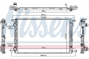 Nissens Ψυγείο, Ψύξη Κινητήρα - 606573