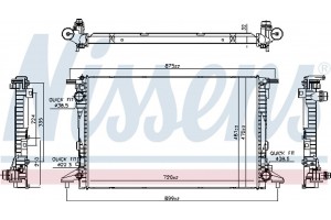 Nissens Ψυγείο, Ψύξη Κινητήρα - 606578