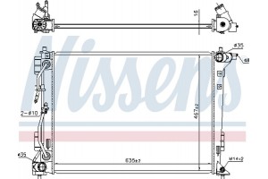 Nissens Ψυγείο, Ψύξη Κινητήρα - 606604