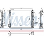 Nissens Ψυγείο, Ψύξη Κινητήρα - 606660