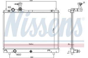 Nissens Ψυγείο, Ψύξη Κινητήρα - 606700