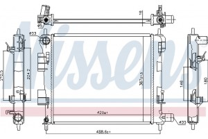 Nissens Ψυγείο, Ψύξη Κινητήρα - 606702