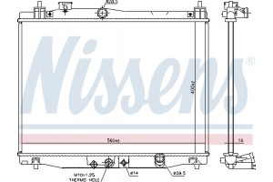 Nissens Ψυγείο, Ψύξη Κινητήρα - 606707