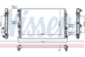 Nissens Ψυγείο, Ψύξη Κινητήρα - 606723