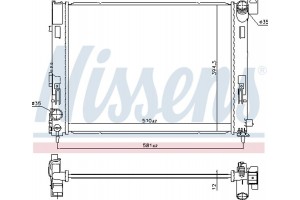 Nissens Ψυγείο, Ψύξη Κινητήρα - 606726