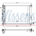 Nissens Ψυγείο, Ψύξη Κινητήρα - 606732