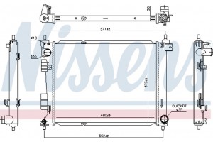 Nissens Ψυγείο, Ψύξη Κινητήρα - 606735