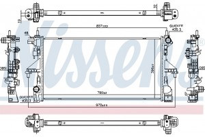 Nissens Ψυγείο, Ψύξη Κινητήρα - 606756