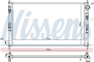 Nissens Ψυγείο, Ψύξη Κινητήρα - 606855